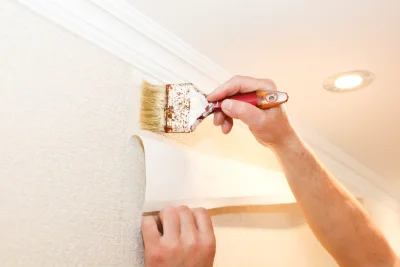 Pose de papier peint à Vimoutiers — revêtements muraux et toiles de verre